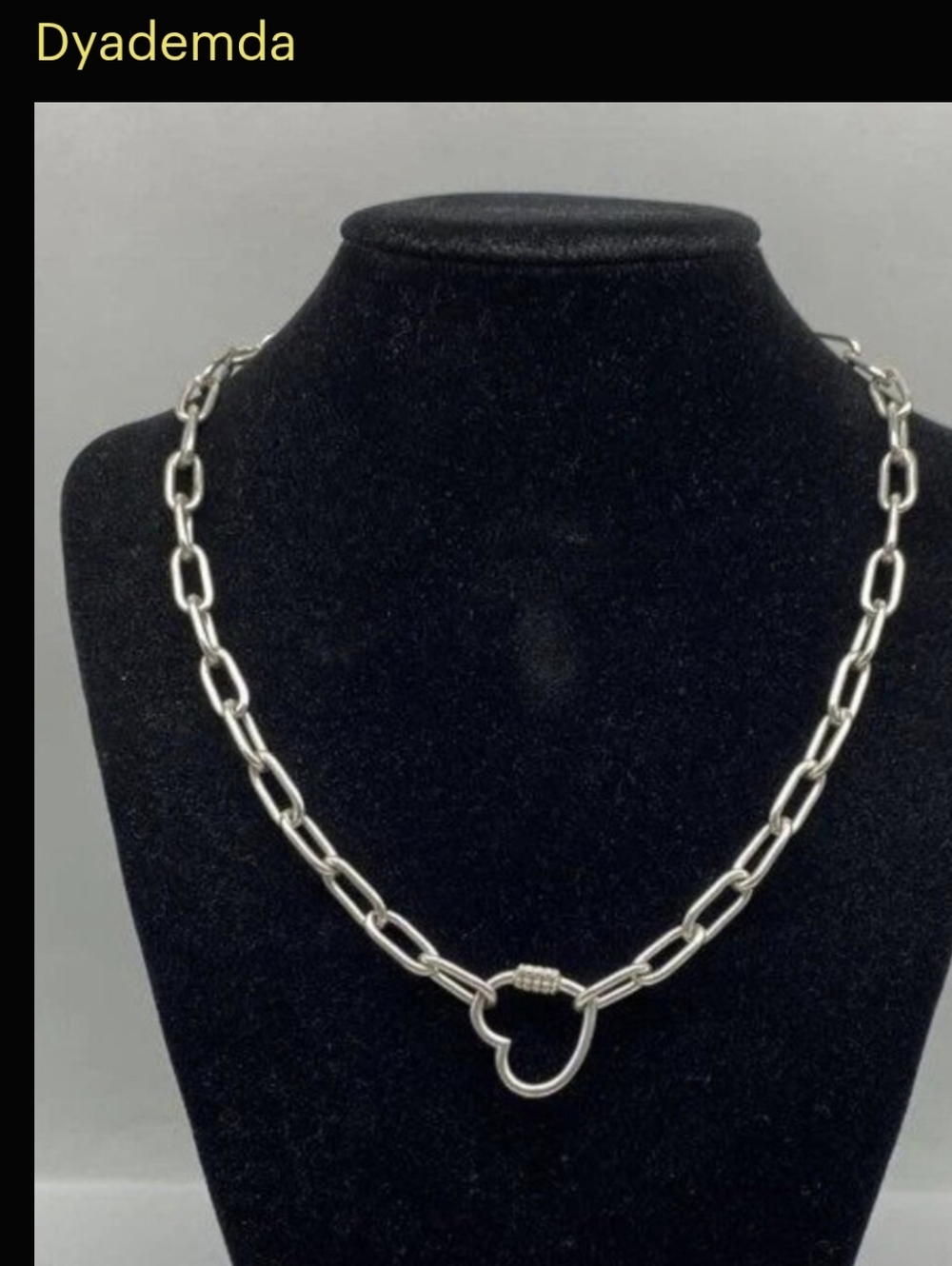 Mia Fiore Dyadema Chain Link Necklace With Heart